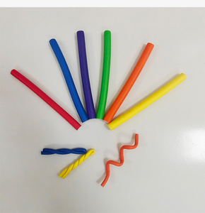 10 pièces/sac Rouleaux à cheveux en mousse de caoutchouc tendance, rouleaux flexibles, bigoudis sans chaleur, éponge en mousse de caoutchouc, rouleaux à cheveux DIY pour la coiffure - Product Image 6
