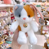 Boneka Beruang Kelinci Mia Lucu Berbulu Pendek, Mainan Boneka Isi Kapas 3D, Boneka Hewan Isi Kapas Custom