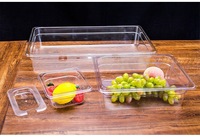 2025 haute qualité Gastronorm conteneur pleine taille en plastique Buffet alimentaire casserole en gros accessoires de cuisine pour hôtels et restaurants