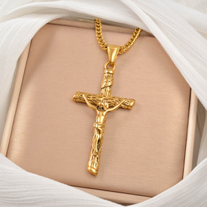 luxury <b>cross</b> pendant custom <b>chain</b> pendant stainless steel pendant necklace jewelry pendants fine pendants unisex - Product Image 1