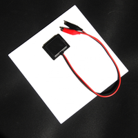 Panneau solaire Policristalino Panneau solaire photovoltaïque en verre feuilleté 5v4w Multicristalline 800ma Module solaire avec pince crocodile