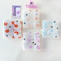 2025 nouveau produit mignon dessin animé petit ours motif budget liant Transparent PVC A8 Mini liant carte Album