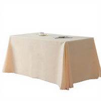 Nappe de table multi-usages en polyester tissé 100 %, motif uni, style classique, personnalisable, marque SF, vente en gros fabricant, pour mariage