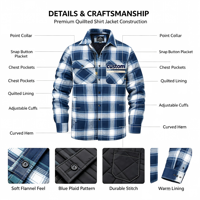 Vêtements d'hiver pour hommes, nouvelle chemise en flanelle élégante pour hommes, veste en flanelle à carreaux, veste en flanelle lourde doublée pour l'hiver