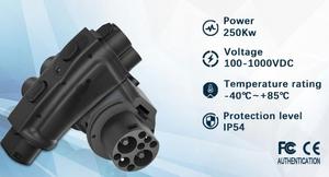 Adaptateur de charge CCS1 vers GB/T pour véhicules électriques BYD Atto 3, convertisseur de protocole actif pour chargeur rapide DC américain - Product Image 5
