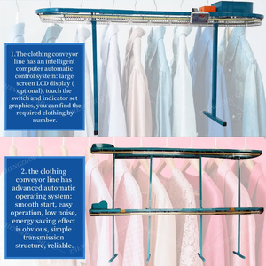 Satılık çamaşır kemer <span class=keywords><strong>metal</strong></span> dedektörü giysiler için zincir çamaşır giysi konveyör - Product Image 4