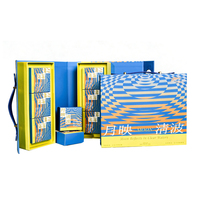 Emballage en carton rigide avec logo personnalisé, fermeture magnétique, style livre noir, boîtes cadeaux en satin