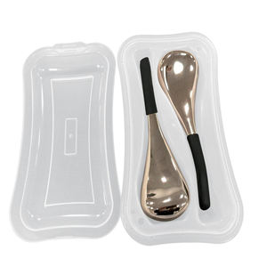 Эргономичная Серебряная Крио-палочки для лица, холодная катушка, ложка для льда, ложка для успокаивания и подтяжки кожи и лица - Product Image 2