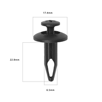 Clips de fixation universels en plastique à enfoncer pour carrosserie automobile, pare-chocs, doublure de passage de roue et garde-boue intérieur
