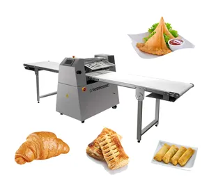 Commercial High Quality Samosa Horizontal Vertical Stand Floor Type Crispy Pastry Dough Sheeter Machine