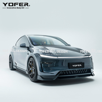 Pour Tesla Model Y Juniper 2025 : Kit Carrosserie Complet (Splitter, Diffuseur, Jupes Latérales, Bavettes) pour Modification Extérieure