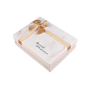 Оптовая продажа, Подарочная коробка, индивидуальный дизайн логотипа с шелковым съемником, шелковый шарф для рук, бумажная упаковочная коробка для косметических подарков