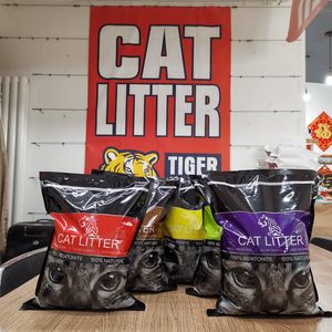 벤토나이트 고양이 모래 제조기 무독성 100% 생분해성 빠른 응고 볼 벤토나이트 고양이 모래 - Product Image 6