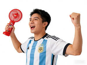 Ventilador Eléctrico de Mano Grande para la Copa Mundial de Fútbol, 3 Velocidades, Batería de Litio 18650 - Product Image 4