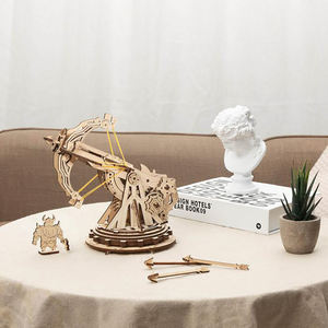 Robotime Rokr bricolage jouets assemblés à la main KW401 siège lourd Ballista 3D Puzzle en bois pour cadeau de nouveauté - Product Image 6
