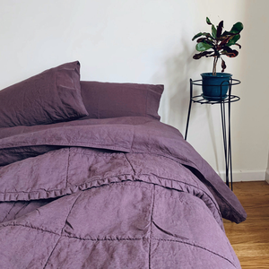 Offre Spéciale stonewashed français lin lin couette matelassé couverture couverture enfants adultes tapis de jeu couverture toute la saison - Product Image 2