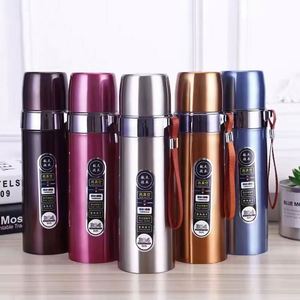 Nouvelle arrivée, bouteille d'eau de sport écologique de 500 ml, à double paroi isolée, portable, type vide, pour la salle de sport - Product Image 1