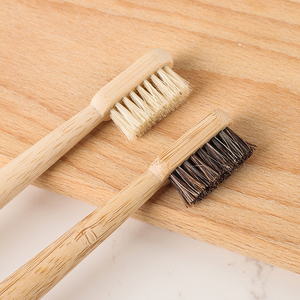 Fully Biodegradable All Natural Kraft Box Custom Bamboo <strong>Toothbrush</strong> with Horse Bristles or Premium Wild Boar Bristles <strong>Toothbrush</strong> - Product Image 5