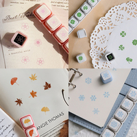 Timbre logo 10mm personnalisé logo personnalisé pré encré auto-encre 6 timbre Journal lié