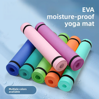 Tapis de yoga en EVA imperméable, résistant à l'humidité et isolant thermiquement, épaisseur 5 mm, poids 350 g, origine Guangdong, modèle EM-PE-1002, direct