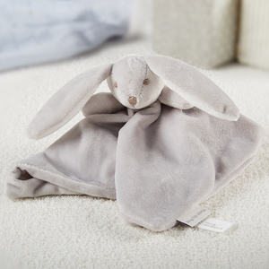 Custom machen Bio-Baumwolle Baby Gefüllte Plüsch Doudou/Hase Tröster Baby decke Mit Elefant Kopf/Schlaf bär Doudou Spielzeug - Product Image 6