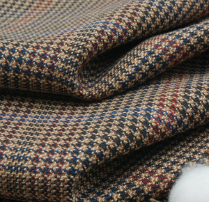 Mùa Xuân Và Mùa Thu Chàng Trai 395 gam/mét 50% Len Dải Houndstooth Dệt Sợi Nhuộm Len Trọng Lượng Nhẹ Chống Nhăn Vải - Product Image 6