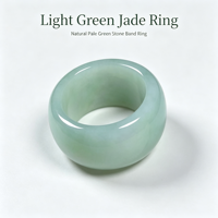 Bague en jadéite naturelle cirée en gros, type A, bague en jade birman unisexe pour hommes et femmes, bijoux cadeau