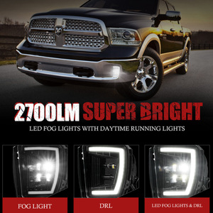 ไฟตัดหมอก LED สำหรับ Dodge Ram 1500 2013-2018 6000K 6000Lm 12V อัพเกรดให้สูงขึ้น - Product Image 2