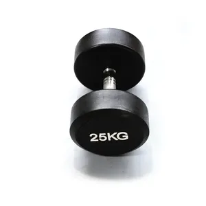 YLSY, mancuernas fijas con cabeza recubierta de 2,5-50kg, equipo de Fitness comercial de hierro fundido de acero para entrenamiento de brazos, superventas, pesas libres - Product Image 3