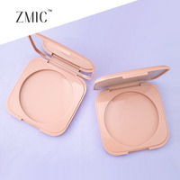 Boîtier compact carré vide de 16g avec miroir, en plastique, pour poudre, blush, correcteur, maquillage et fards à paupières crème