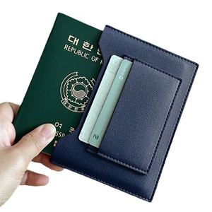 Cartera de Pasaporte de Cuero PU, Porta Boletos de Avión, Porta Tarjetas RFID, Artículos Esenciales de Viaje - Product Image 3