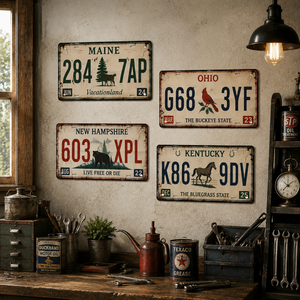 Targhe Vintage Personalizzate, Insegna in Metallo con Stampa UV Effetto Ruggine, Oltre 50.000 Design per Decorazione di Garage, Man Cave e Casa - Product Image 2