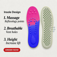 Solette Sportive Rialzanti per Scarpe con Tacco Alto, Inserti Nascosti da 5 cm, Supporto Arco Plantare, Cuscinetti per Tallone, in Schiuma Memoria Traspirante PU