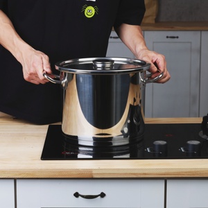 Marmite à soupe professionnelle en acier inoxydable de grande taille 14L-100L, <span class=keywords><strong>faitout</strong></span> profond pour cuisines commerciales et fournitures hôtelières - Product Image 3