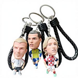 Pendentifs porte-clés en PVC de stars du football : Ronaldo, Neymar, Vinicius, Mbappé, Bellingham - Product Image 1