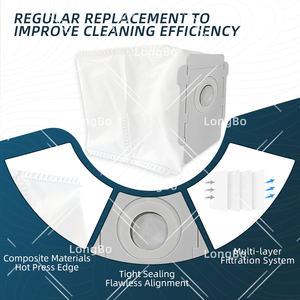 Apto para Irobots <span class=keywords><strong>Combo</strong></span> <span class=keywords><strong>J7</strong></span> +/ J9 + /10 Max rodillo giratorio principal Cepillo giratorio lateral filtro Hepa paño de mopa bolsa de polvo Robot aspirador - Product Image 6