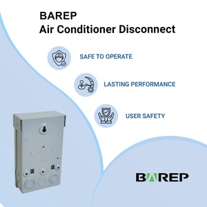 Barep 240VAC 60 amp không hợp nhất không thấm nước kim loại Pull-out AC ngắt kết nối disconnetc chuyển đổi an toàn hộp disconnector - Product Image 2