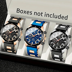 Relojes de moda para hombre, reloj deportivo de silicona de lujo de marca superior, reloj de pulsera con fecha de cuarzo para hombre, reloj cronógrafo para hombre - Product Image 2