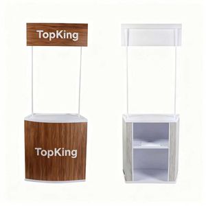 Comptoir de promotion en PVC/PP de haute qualité, hauteur de 2 m, pour les expositions de vente au détail éphémères et les marchés fermiers - Product Image 1