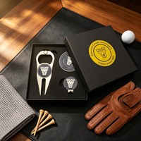 Outil de réparation de divots de golf pliable en métal moulé sur mesure, avec logo laser plat et décapsuleur intégré