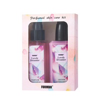 Ensemble de parfum et de soins de la peau pour femmes de haute qualité, parfum léger et frais longue durée, senteur florale et citronnée française, vente en gros