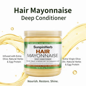 Acondicionador Profundo para Cabello Seco y Dañado Africa's Best Originals Hair Mayonnaise con Aceite de Oliva y Proteína para Reparación - Product Image 5