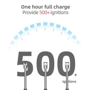 ولاعة مطبخ كهربائية جديدة تعمل بمنفذ <span class=keywords><strong>USB</strong></span> مقاومة للرياح، مسدس إشعال طويل للشمع والشواء وموقد الغاز، قابلة لإعادة الشحن بقوس بلازما بدون لهب - Product Image 5