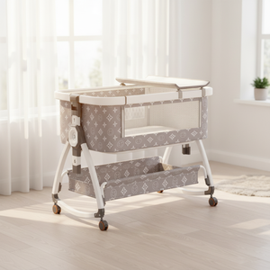 Multi-functional Metal Baby <strong>Crib</strong> Bed Foldable Lightweight Portable Newborn Baby Bed Mosquito Net Bedroom - Product Image 3