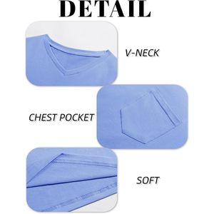 2025 camisetas de algodón con cuello en V para hombre, con bolsillo de verano Camisetas básicas para la playa de 280g, camisetas de manga corta comprimidas para Fitness - Product Image 2