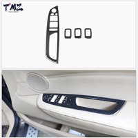 Kit de Molduras Interiores para el Tablero de Instrumentos con Textura de Fibra de Carbono Negro para BMW X5 X6 E70 E71 2008-2013 con Volante a la Derecha (RHD)