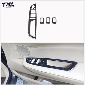 طقم زخرفة داخلية للوحة القيادة بنسيج ألياف الكربون الأسود للقيادة باليد اليمنى لسيارات BMW X5 X6 E70 E71 2008-2013 RHD - Product Image 3