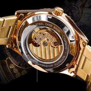 Montre mécanique de luxe pour homme personnalisée avec cadran en diamant, vintage, automatique, roue solaire, bracelet en acier inoxydable, design ajouré - Product Image 3