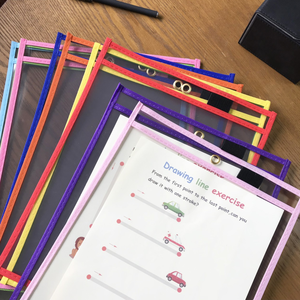 Lima reescribible A4 para guardería, herramienta de enseñanza escolar para Educación Temprana, reutilizable, con bolsillos de borrado en seco para aula - Product Image 2