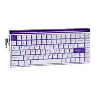 Clavier mécanique personnalisé Aula Hero84 HE 75 % avec réinitialisation instantanée, temps de réponse de 0,125 ms, câble Type-C, plaque métallique pour joueurs d'e-sport